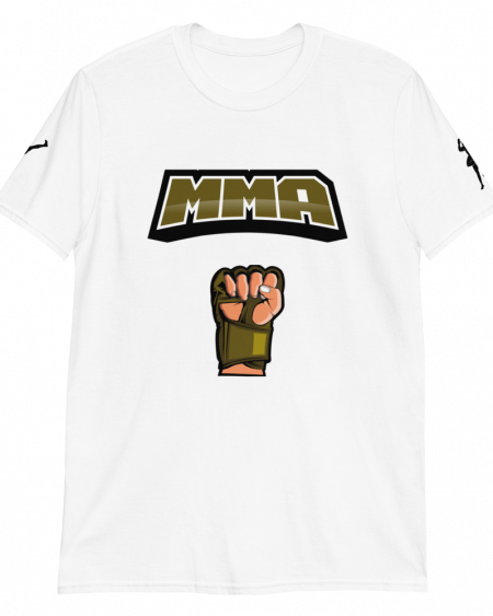 MMA Glove White Kick and Tap Unisex-T-Shirt