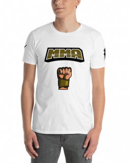 MMA Glove White Kick and Tap Unisex-T-Shirt