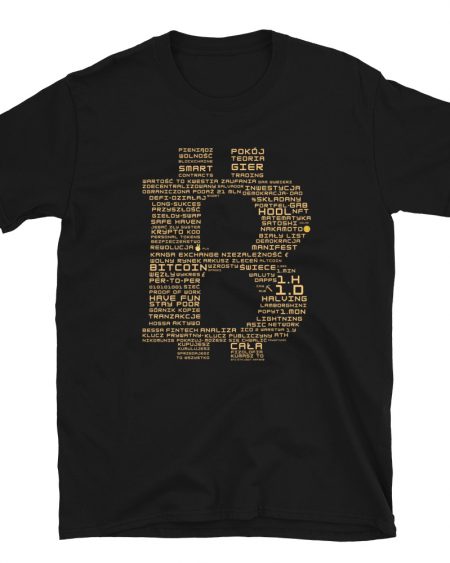 Bitcoin Values Tekst T-Shirt