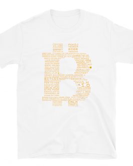 Bitcoin Values Tekst T-Shirt