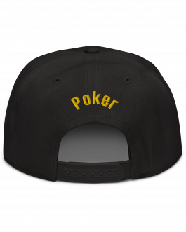 Shark Poker Snapback Hat