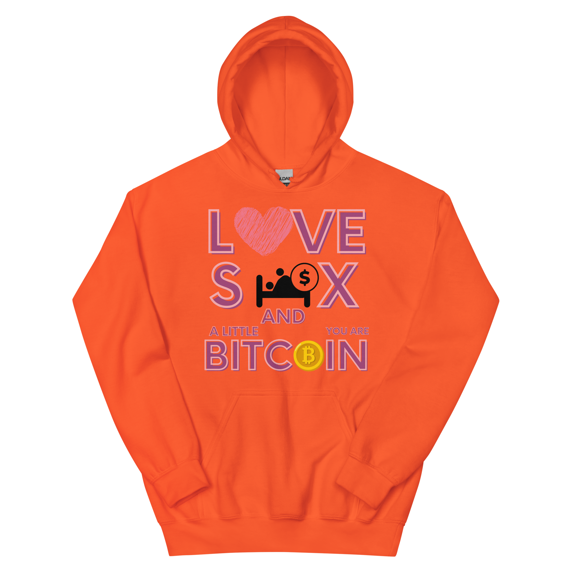 Love Sex and Bitcoin Hoodie - obrazek 7